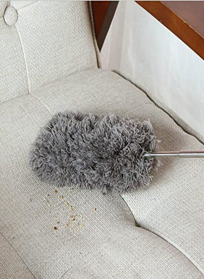 Bletilla Microfiber Feather Duster - an 100 inch Extendable and Bendable Long Handle Dusters for Dust and Cobweb Cleaning All-Round Home Cleaning(Grey) - Image 4
